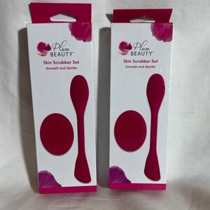 Clio Plum Beauty Skin Scrubber Set - Pink